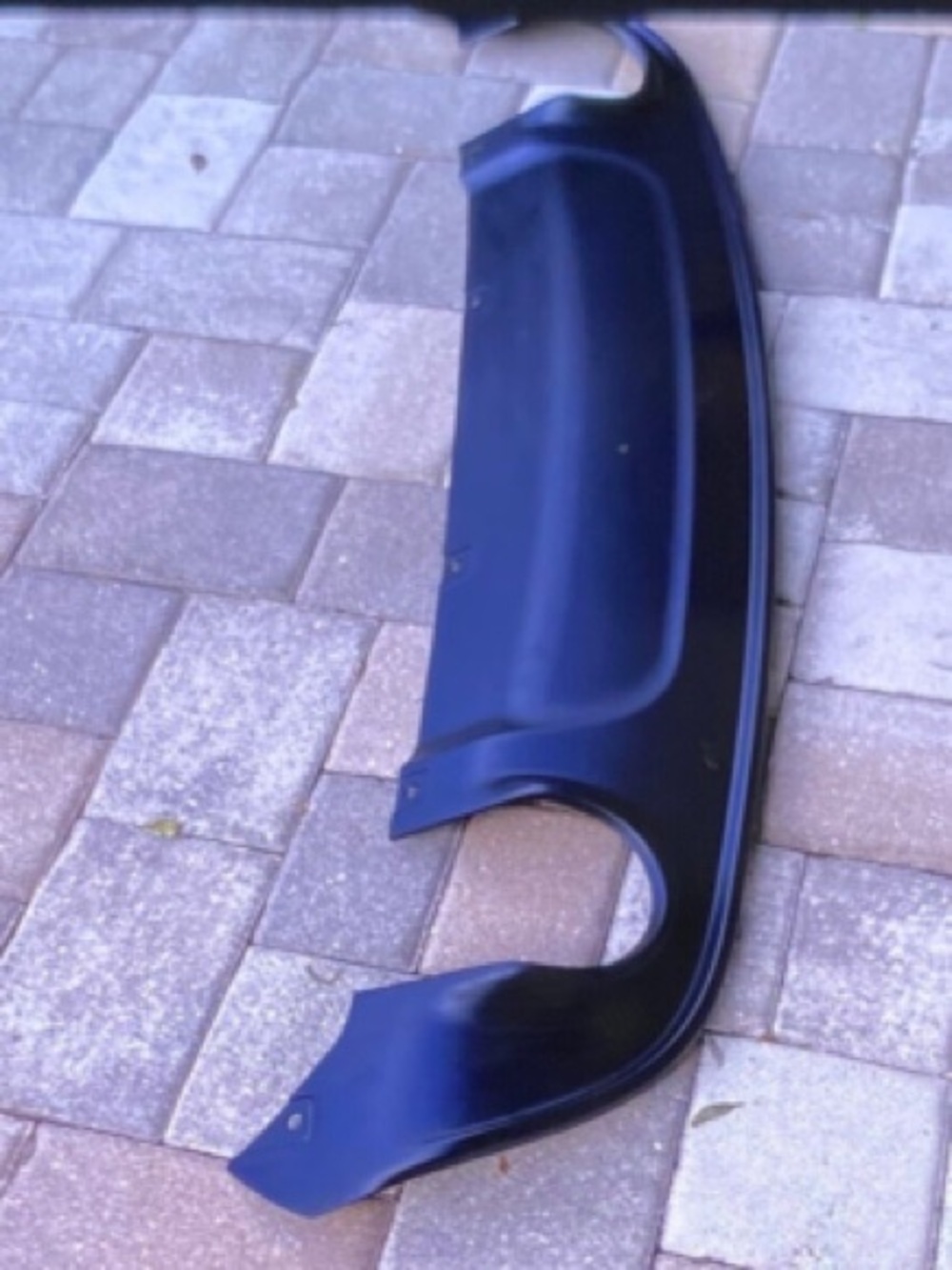 Universal Rear Diffuser Splash Panel - Black - Picture 2 of 2